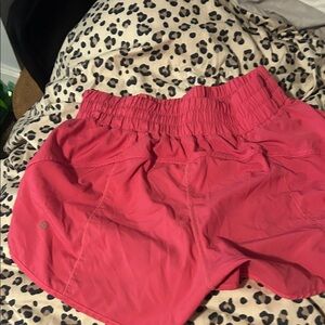 Lululemon Athletica Bright Pink Athletic Shorts